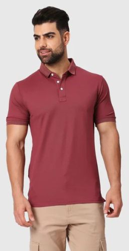 Microfiber Polyester Flamboyant Polo T-Shirt for Men