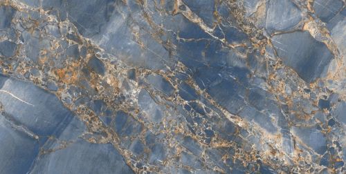 Glossy Pgvt Royal Opera Blue Floor Tiles 600x1200 Mm Ft for Indoor