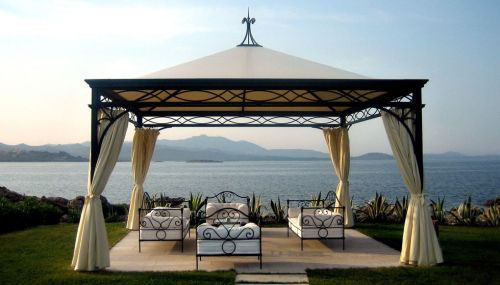 Outdoor Gazebo, Color : Beige