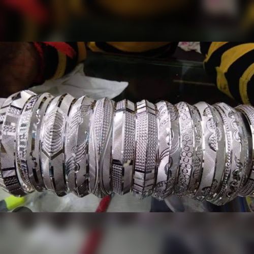 12000 Gem Crafts Silver Kada Standard, Gender : Men