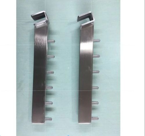 Galvanized Stainless Steel CP Waterfall Hook Bracket, Color : Silver