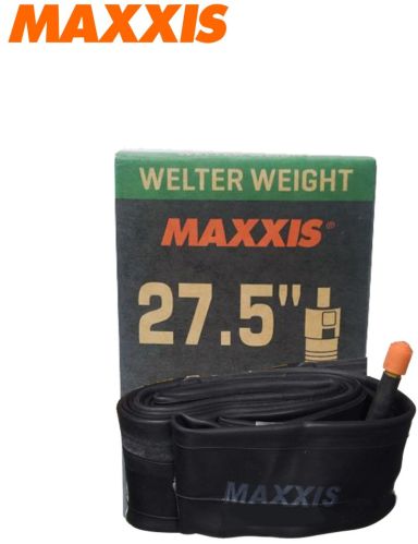 Rubber Maxxis Bicycle Tube 27.5x1.90/2.35 FV48, Color : Black