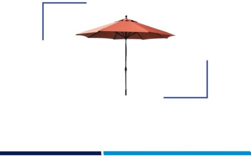 Nylon Kpt Garden Side Pool Umbrella, Color : Red Green for Shade