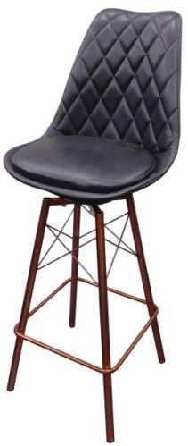 Solid Frame Modern Bar Stools, Color : Black