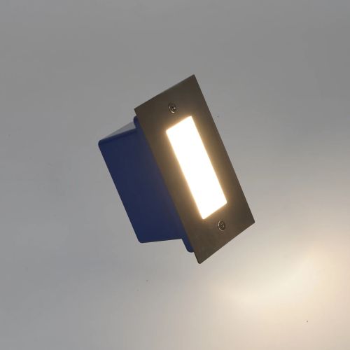 Aluminum Grey Finish Square LED Outdoor Foot Light