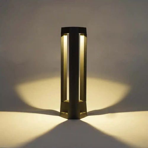 Hallam Aluminum Outdoor Bollard Light, Color : Silver