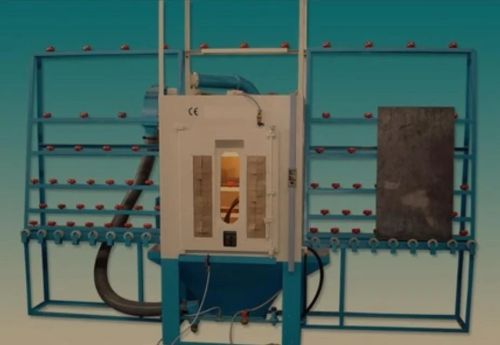 Semi Automatic Glass Sand Blasting Machine