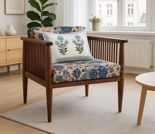 Ribble Solid Wood Wooden Sofa 1 Seater