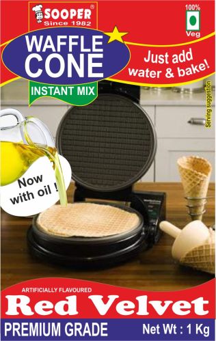 Waffle Cone Mix, Brand Name : Sooper