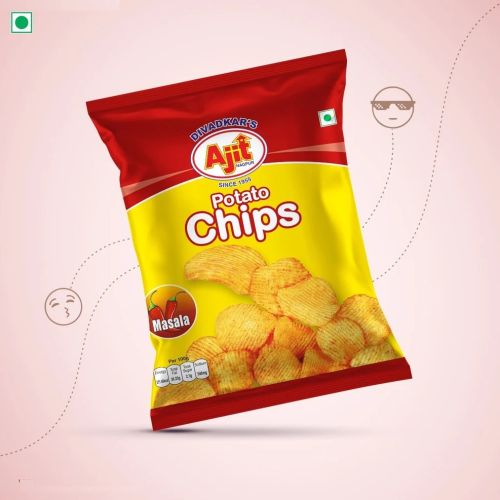 Masala Chips, Color : Golden Yellow, Packaging Type : Plastic Bag