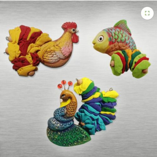 Terracotta Clay Colorful Us Fridge Magnets for Decorative, Gift