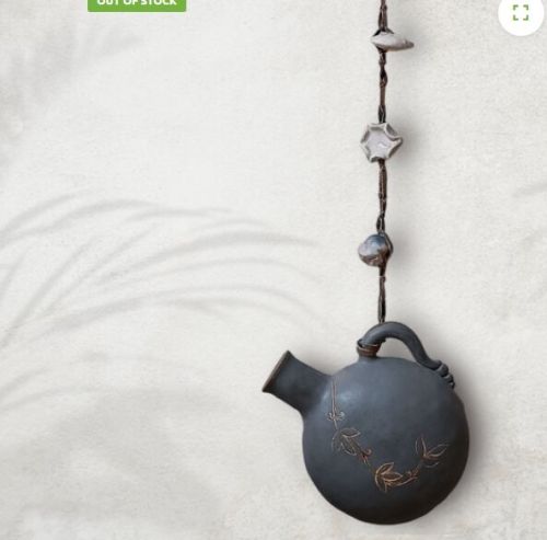 Stoneware Clay Hanging Camel Bottle Planter