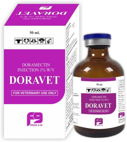Doravet Veterinary Injections, Packaging Type : Glass Bottle