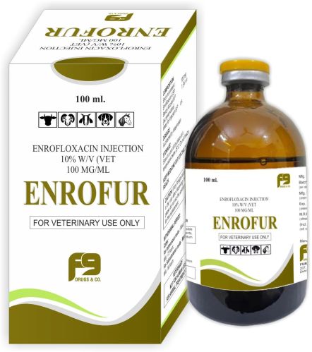 Enrofur Veterinary Injections, Packaging Type : Glass Bottle