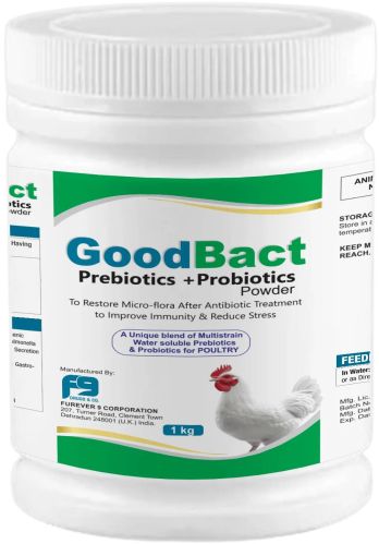 Furever 9 Goodbact Animal Feed Supplement, Color : White