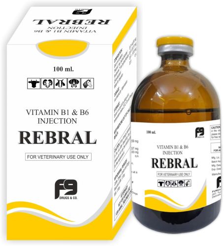 Rebral Veterinary Injections, Packaging Type : Glass Bottle