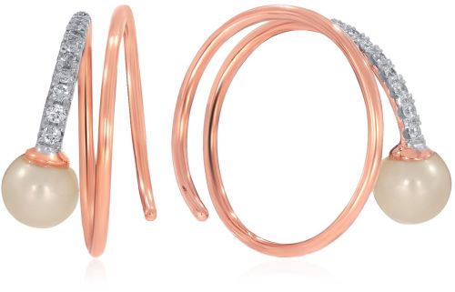 Stylish Spiral Diamond Ear Cuffs