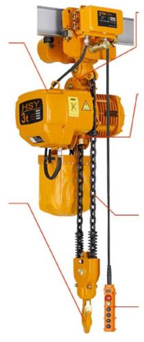 Electric Chain Hoist, Color : Yellow