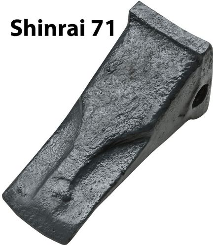 Alloy Steel Shinrai 71 Excavator Tooth Point, Color : Black