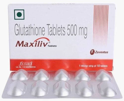 Maxiliv Glutathione Tablet, Packaging Type : Box