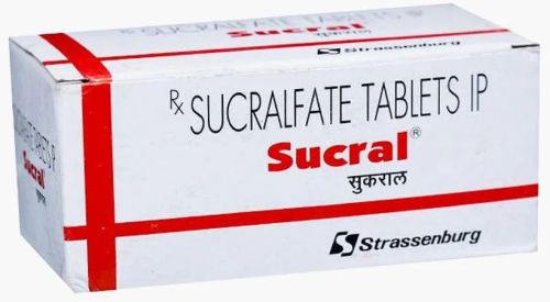 Sucral 1gm Sucralfate Tablets, Packaging Type : Box