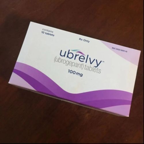 Ubrelvy Ubrogepant 100mg Tablet, Packaging Type : Box