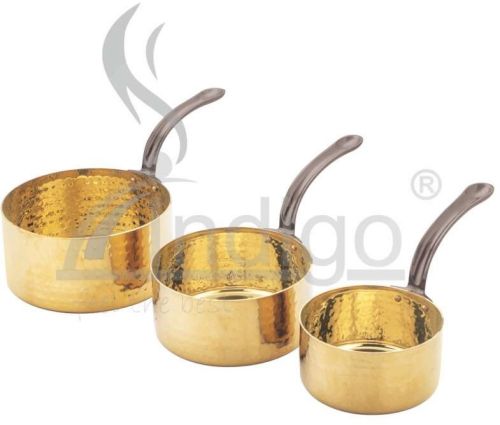 Sauce Pan Gold Platted SS for Heating Liquids