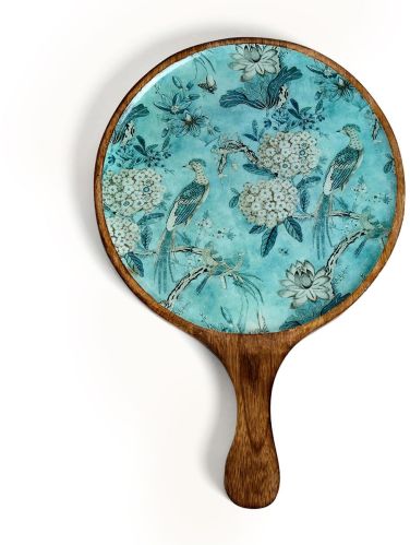 Polish Serving Wooden Platter, Color : Multi Colors Customized