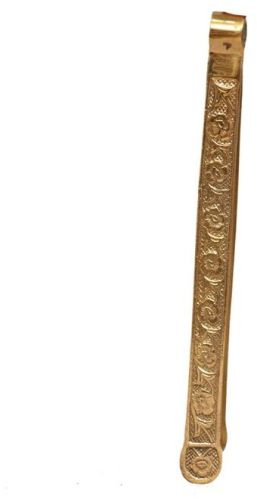 Printed Brass Roti Tong (Chimta), Color : Golden for Home