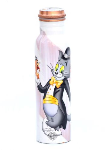 Home Decor International Cartoon Printed Copper Bottle