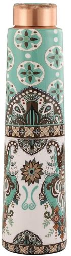 Printed Home Decor International Copper Bottle With Antique Design
