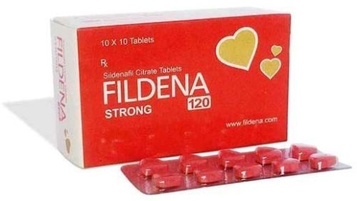 Fildena Strong 120 Tablets, Packaging Size : 10*10