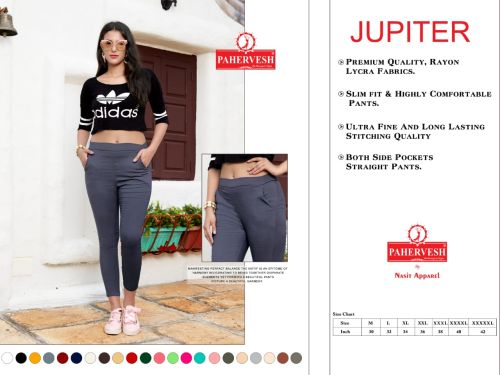 Plain Ladies Rayon Lycra Pant, Packaging Type : Black for Daily Wear