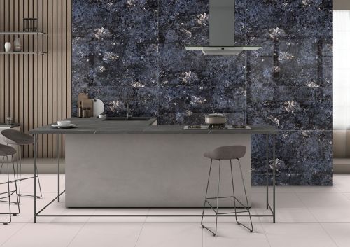 High Gloss Labrdorite Blue Wall Tiles 600X1200MM