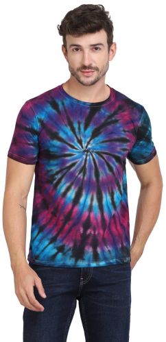 100% Cotton Unisex Tie Dye Round Neck T-Shirt Summer/festival