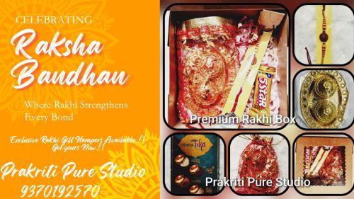 Paper Box Premium Rakhi Gift Hamper Festive, Technics : Hand Made