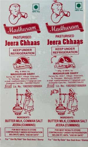 Madhuram Jeera Buttermilk, Packaging Type : Plastic Packet