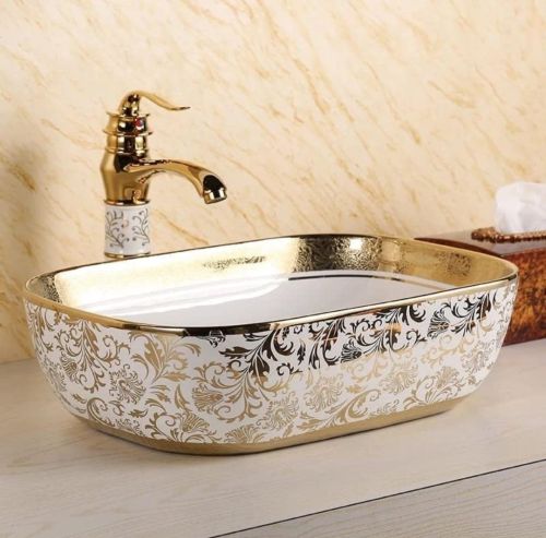 Ceramic Luxury Table Top Basin Standard Size for Bathroom Sink