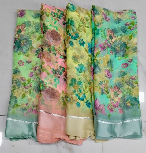 Polyester Cotton Sarees, Color : Assorted Colors