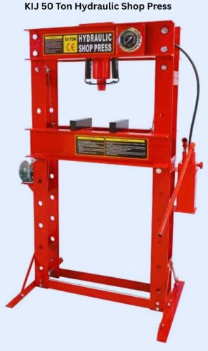 Powder Coated Mild Steel 50 Ton Hydraulic Shop Press Machine