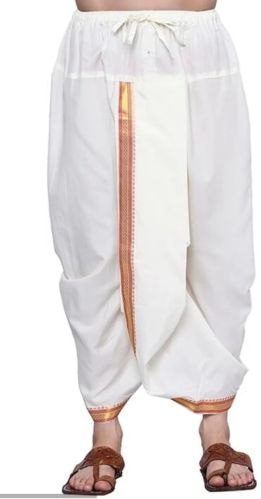 Plain Cotton Dhoti, Color : White Regular Wear