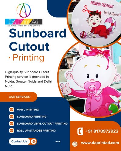 Glossy Sunboard Vinyl Cutout Printing Online Services