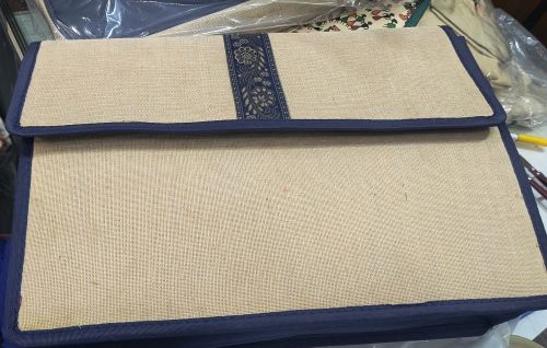 Plain Jute Document Folder