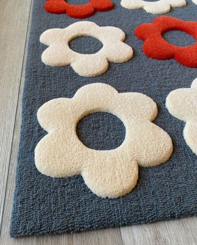 Hand Tufted Wool Carpets, Packaging Type : Gray