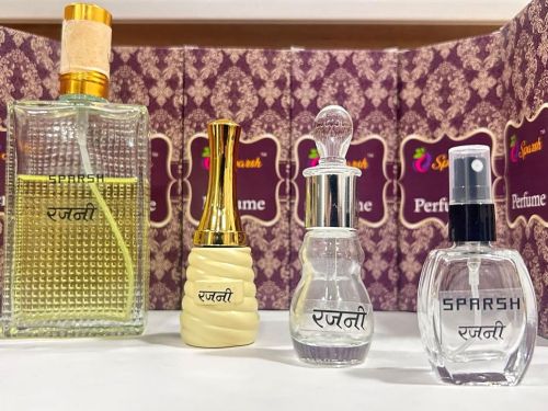 Sparsh Rajni Perfume, Form : Liquid, Packaging Type : Glass Bottle