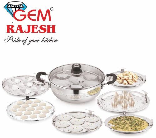 Triply Multi Kadai with Glass Lid, Brand Name : Gem Rajesh
