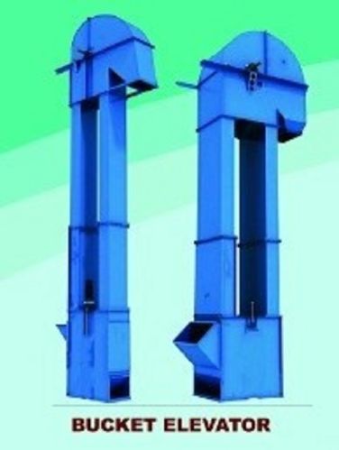 Electric Mild Steel Bucket Elevators, Color : Blue