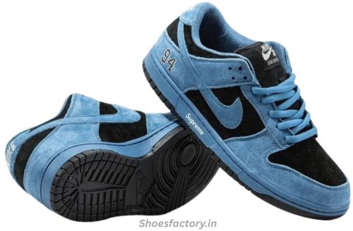 Supreme X Nike Sb Dunk Low Ocean Fog Sneaker Shoes