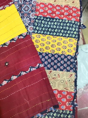 Cotton Patchwork Bedspreads, Technics : Handloom for Household Use