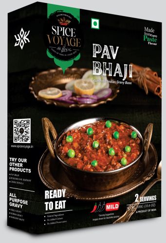 Spice Voyage Blended Natural Pav Bhaji, Color : Red, Form : Gravy